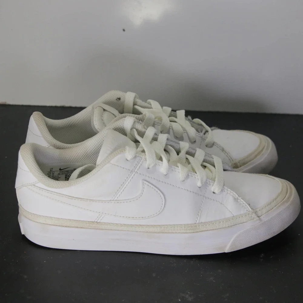 Nike Blazer Low GS Size 4youth=5.5Womens 005268 Triple White Casual Sneakers